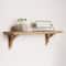 Natural Distressed Antique Wood Corbel Shelf Brackets (Set of 2)